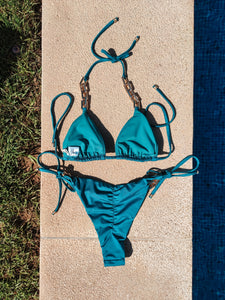 NC-0116 / Bikini azul petróleo