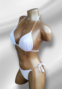 NC-0098 / Bikini con cadenas doradas