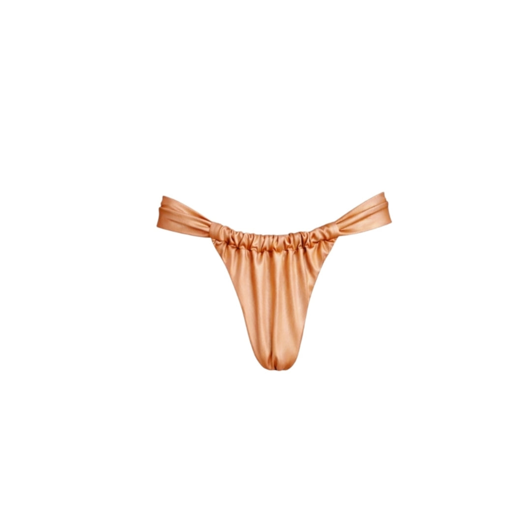 Braguita bikini cobre metalizado, tipo cortina, colección Lumière